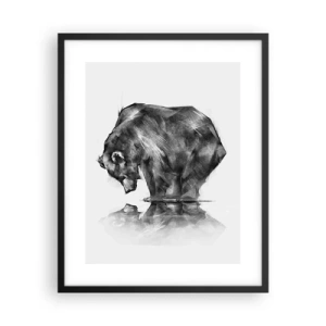 Plakat i sort ramme - Dejligt at se nogen tæt på - 40x50 cm