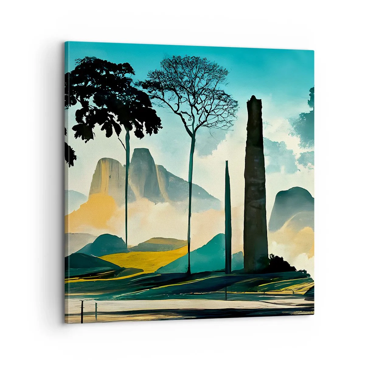 Lærredstryk - Billede på lærred - Stadig højere og højere - 60x60 cm