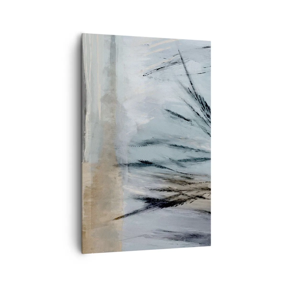 Lærredstryk - Billede på lærred - Vintermarker - 80x120 cm