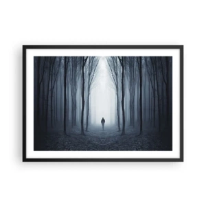 Plakat i sort ramme - Og alt sammen ganske enkelt - 70x50 cm