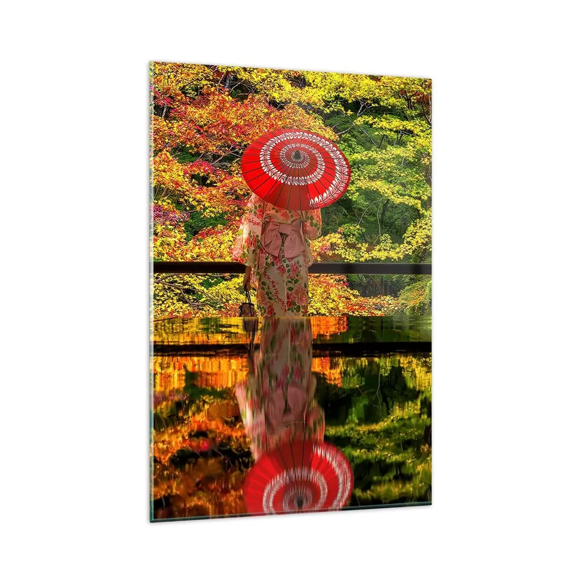 Billede på glas - I naturens tempel - 80x120 cm