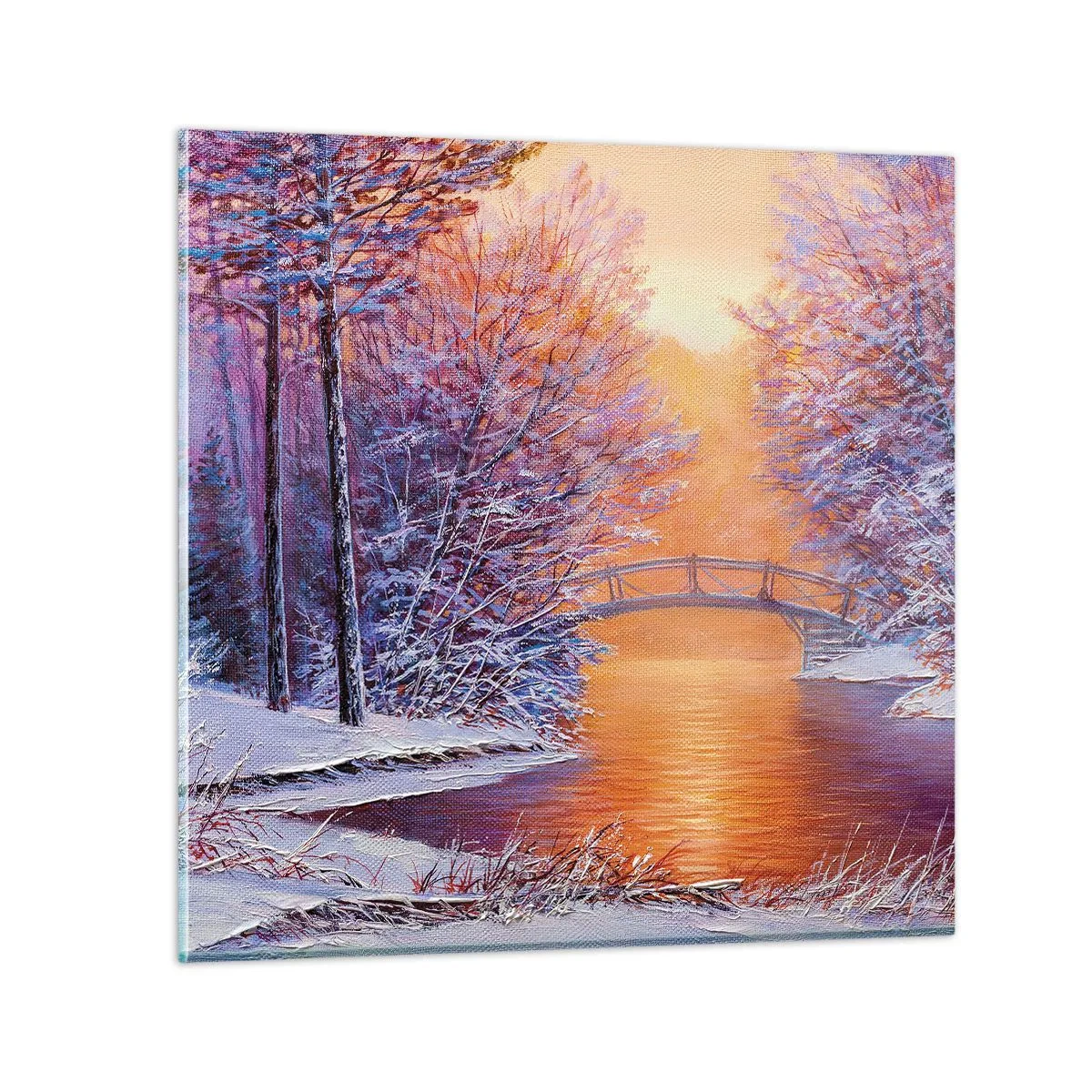 Billede på glas - Lad os mødes her - 60x60 cm