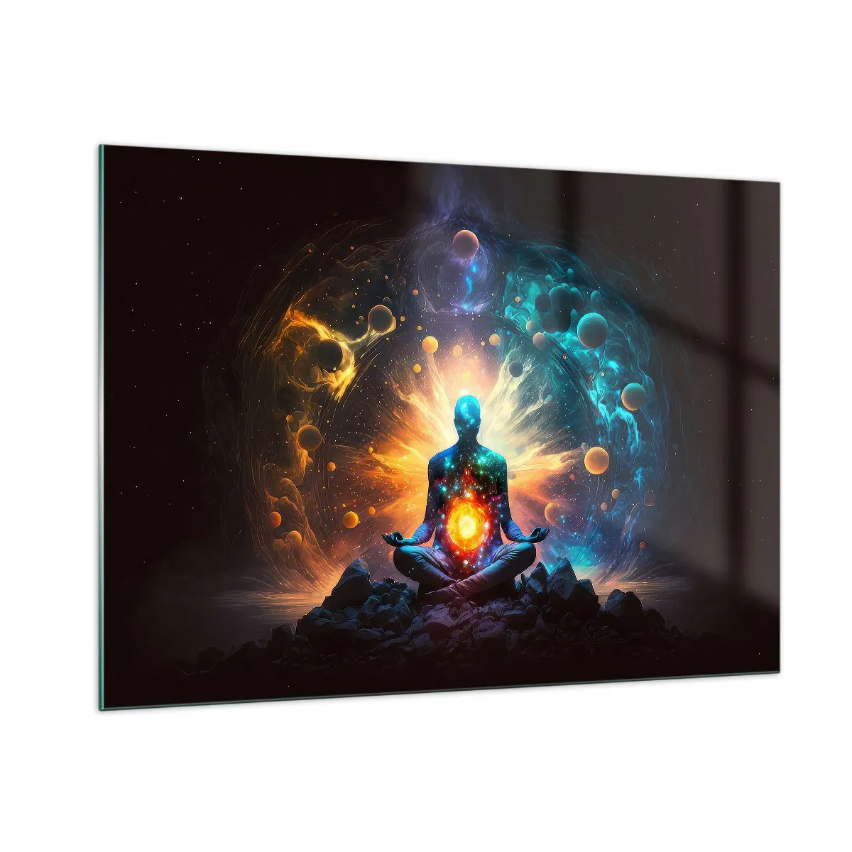 Billede på glas - Kosmisk ro - 100x70 cm