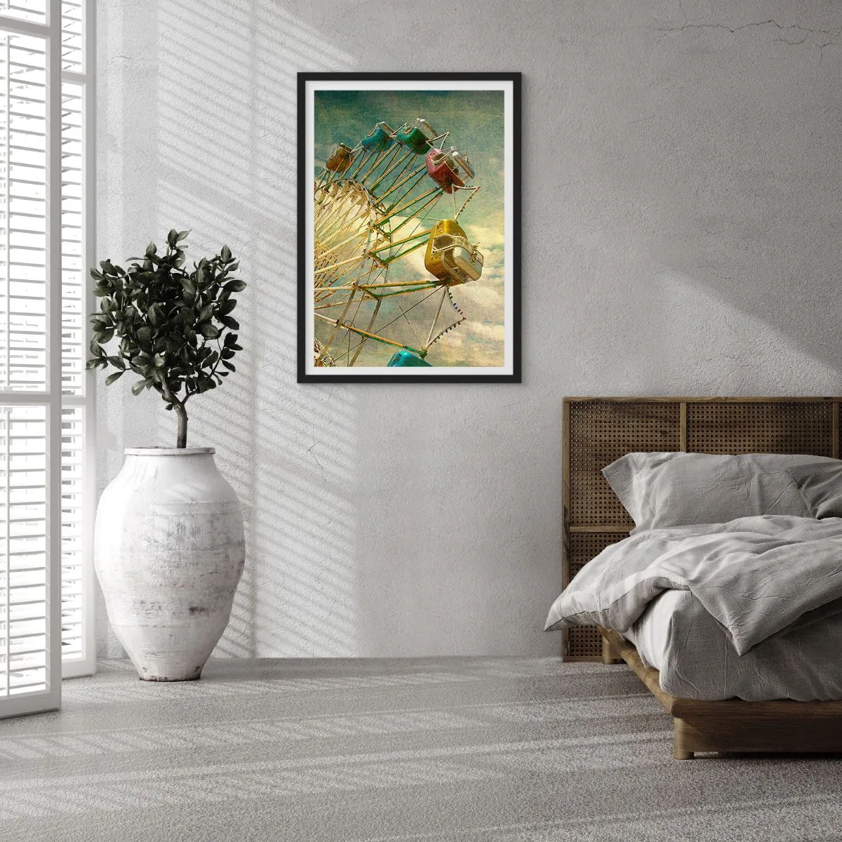 Plakat i sort ramme - Vil være, vil være sjov.... - 70x100 cm