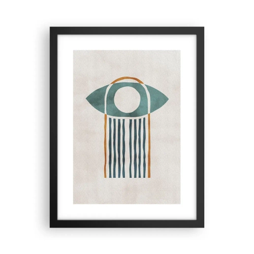 Plakat i sort ramme - Tegn og ritualer - 30x40 cm