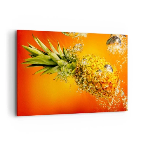 Lærredstryk - Billede på lærred - Tropisk saftig friskhed - 120x80 cm