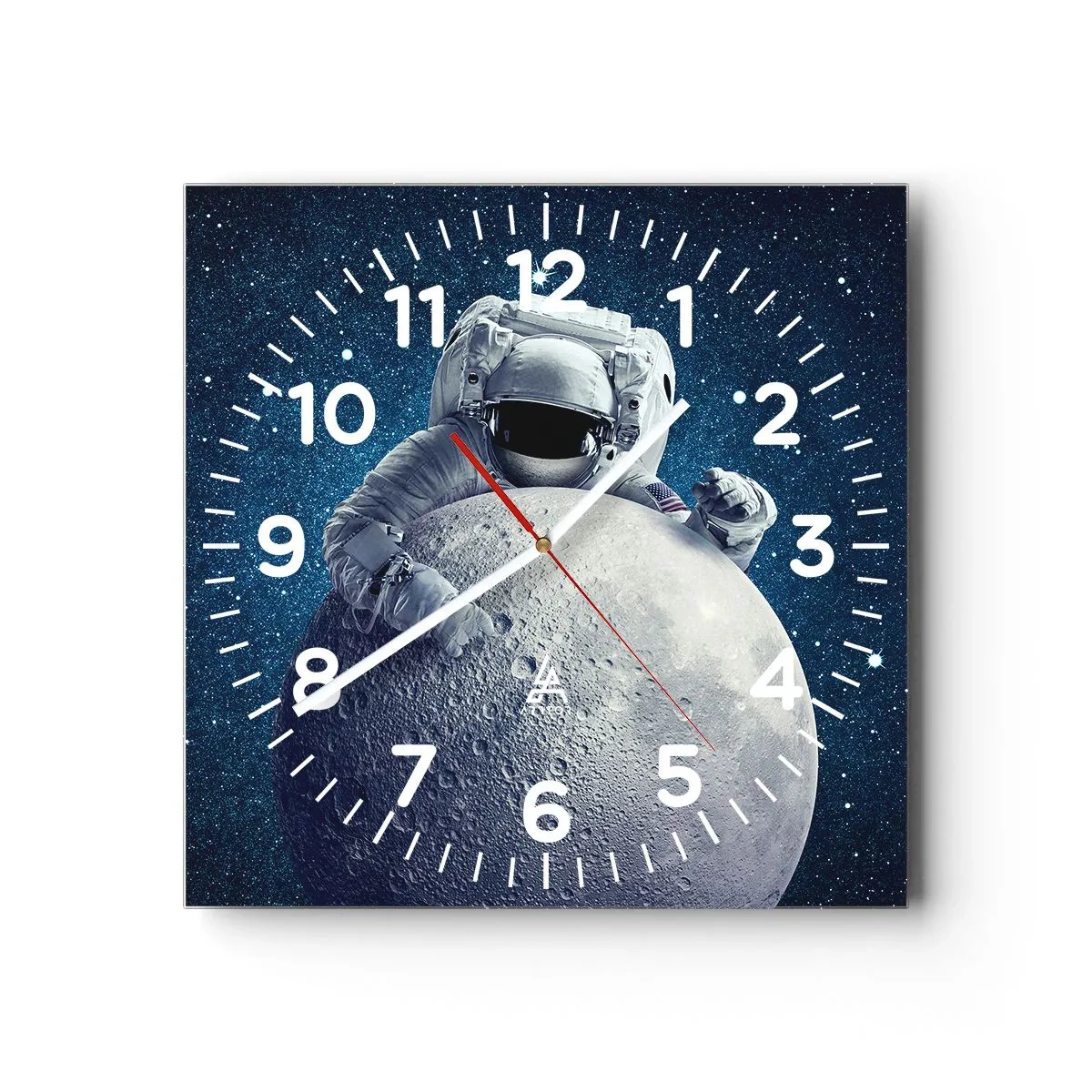 Vægur, Uret - Kosmisk spøgefugl - 40x40 cm