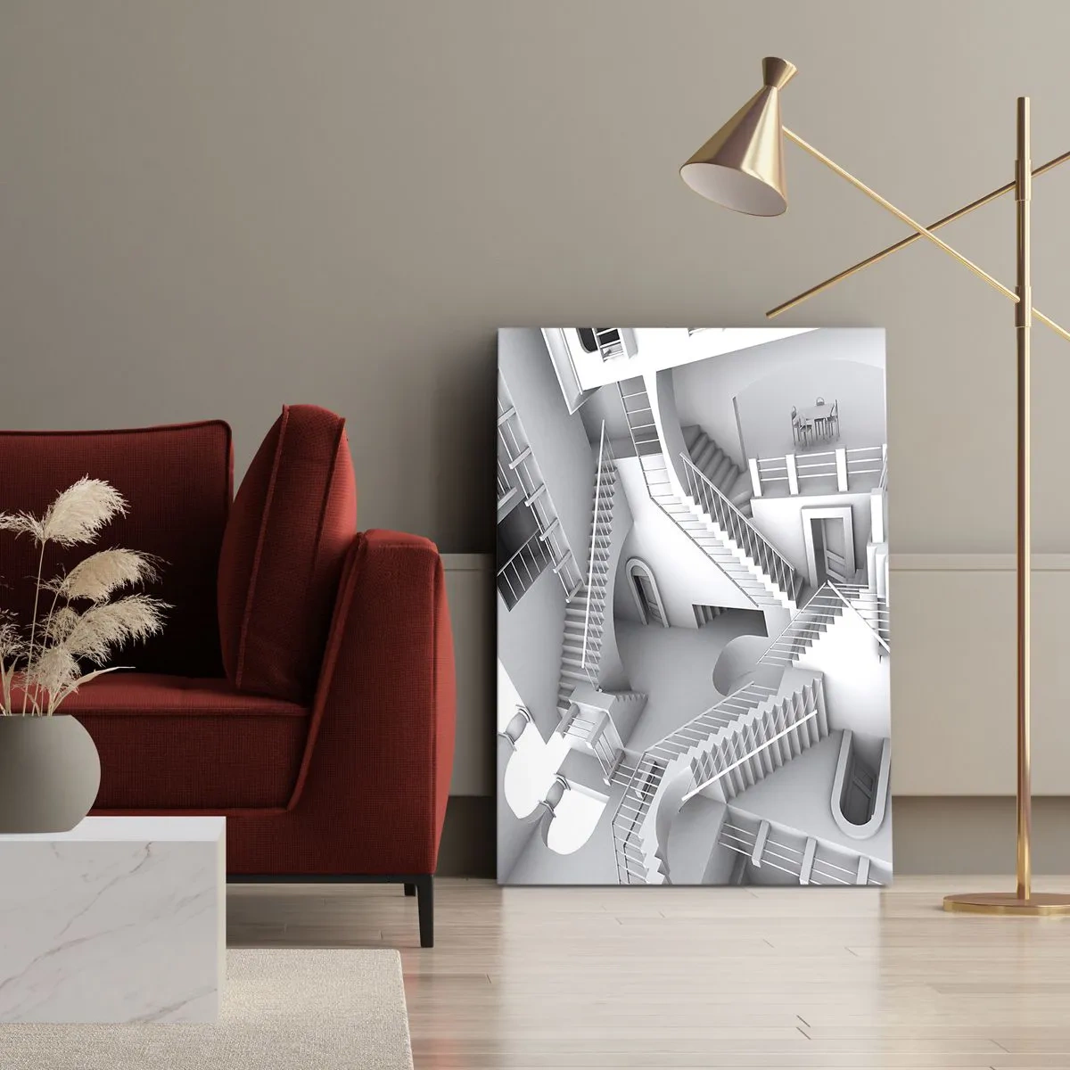 Lærredstryk - Billede på lærred - Rummets paradokser - 50x70 cm