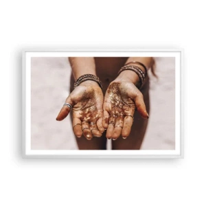 Plakat i hvid ramme - En gave til dig - 91x61 cm