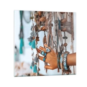 Billede på glas - Lokale skatte - 30x30 cm