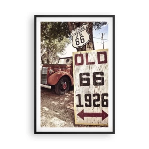 Plakat i sort ramme - En legende om det amerikanske landskab - 61x91 cm