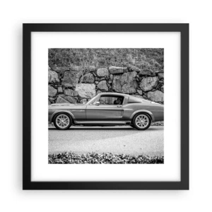 Plakat i sort ramme - En legende fra 1960'erne. - 30x30 cm