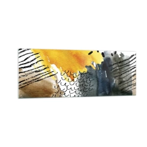 Billede på glas - Et møde mellem elementerne - 140x50 cm
