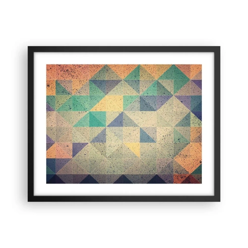 Plakat i sort ramme - Republikken trekanter - 50x40 cm