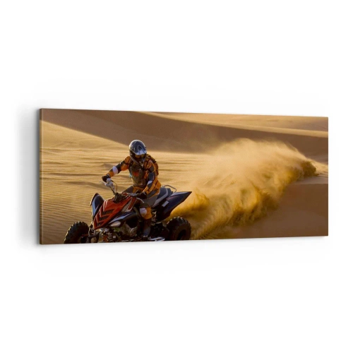 Lærredstryk - Billede på lærred - På bølger af sand - 100x40 cm