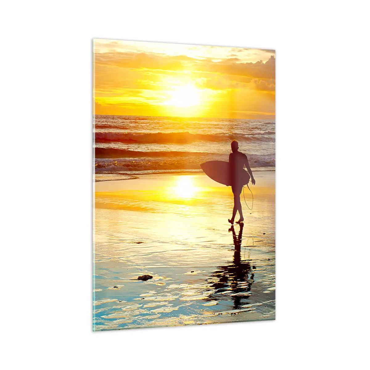 Billede på glas - Krigerens tilbagevenden - 50x70 cm
