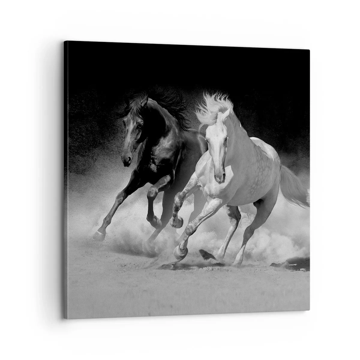 Lærredstryk - Billede på lærred - Frihedens galop - 60x60 cm