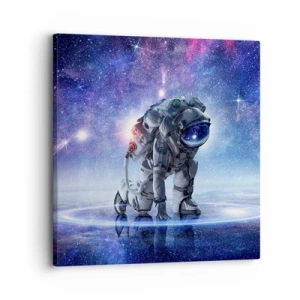 Lærredstryk - Billede på lærred - Den stjerneklare himmel over mig - 30x30 cm