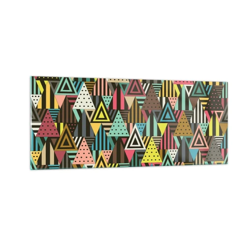 Billede på glas - I takt på tre - 100x40 cm