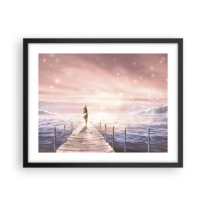 Plakat i sort ramme - I lyset af en drøm - 50x40 cm