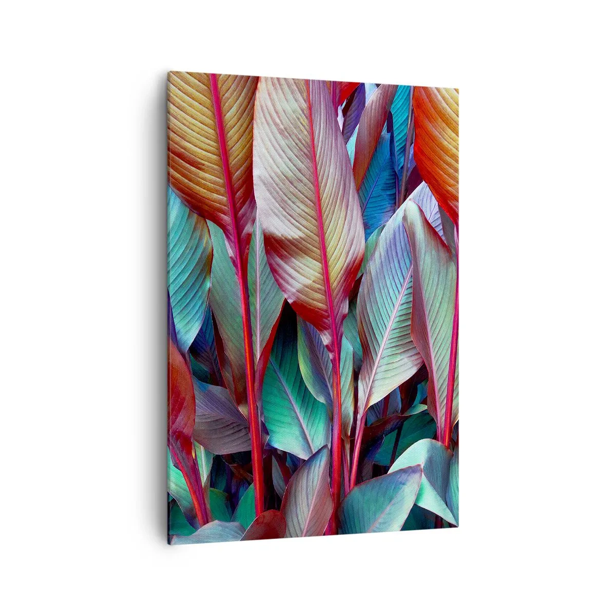 Lærredstryk - Billede på lærred - Farverigt krat - 70x100 cm