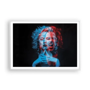 Plakat i hvid ramme - Alter ego - 100x70 cm
