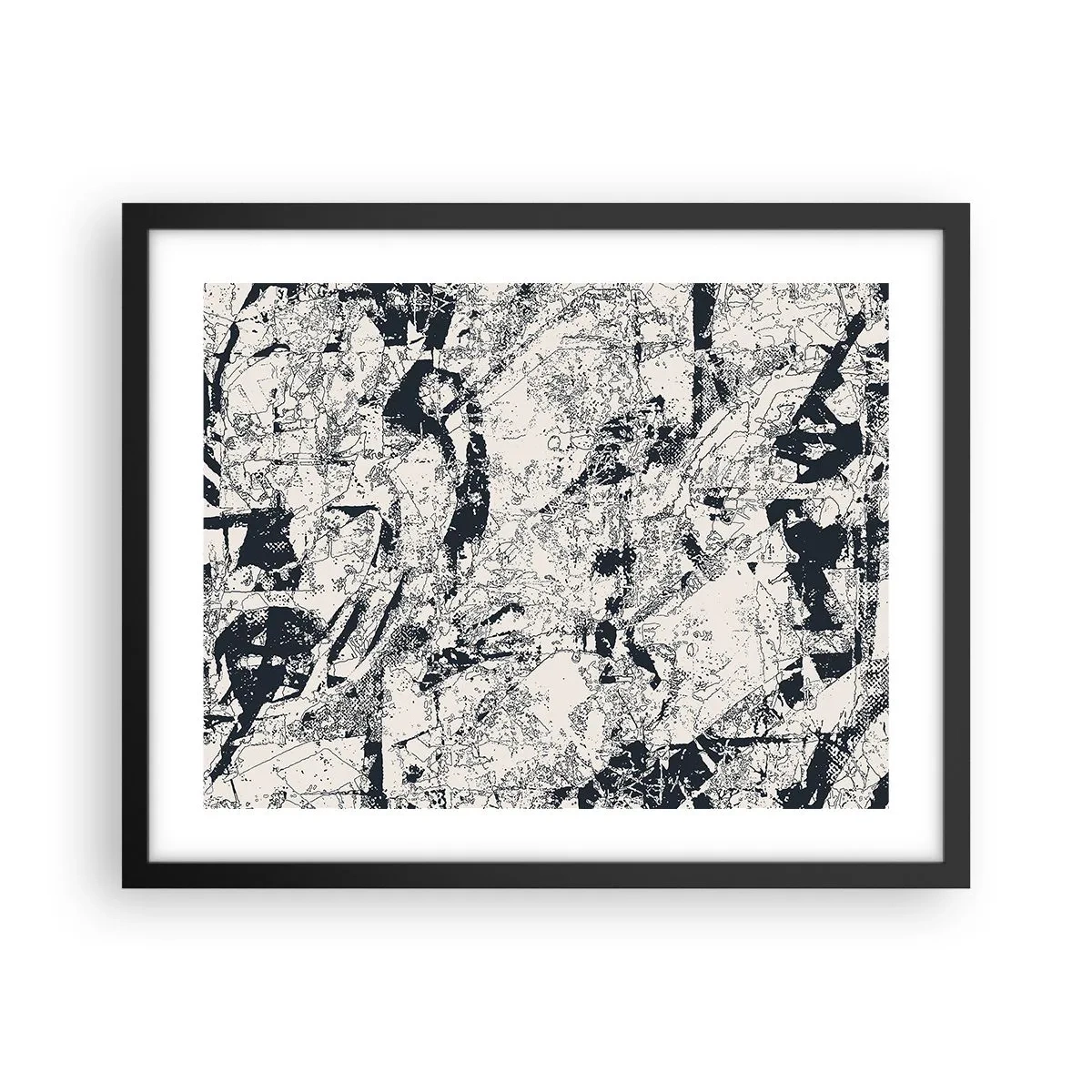 Plakat i sort ramme - Modsætningernes gennemtrængning - 50x40 cm