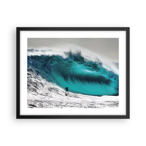 Plakat i sort ramme - Udfordring accepteret - 50x40 cm
