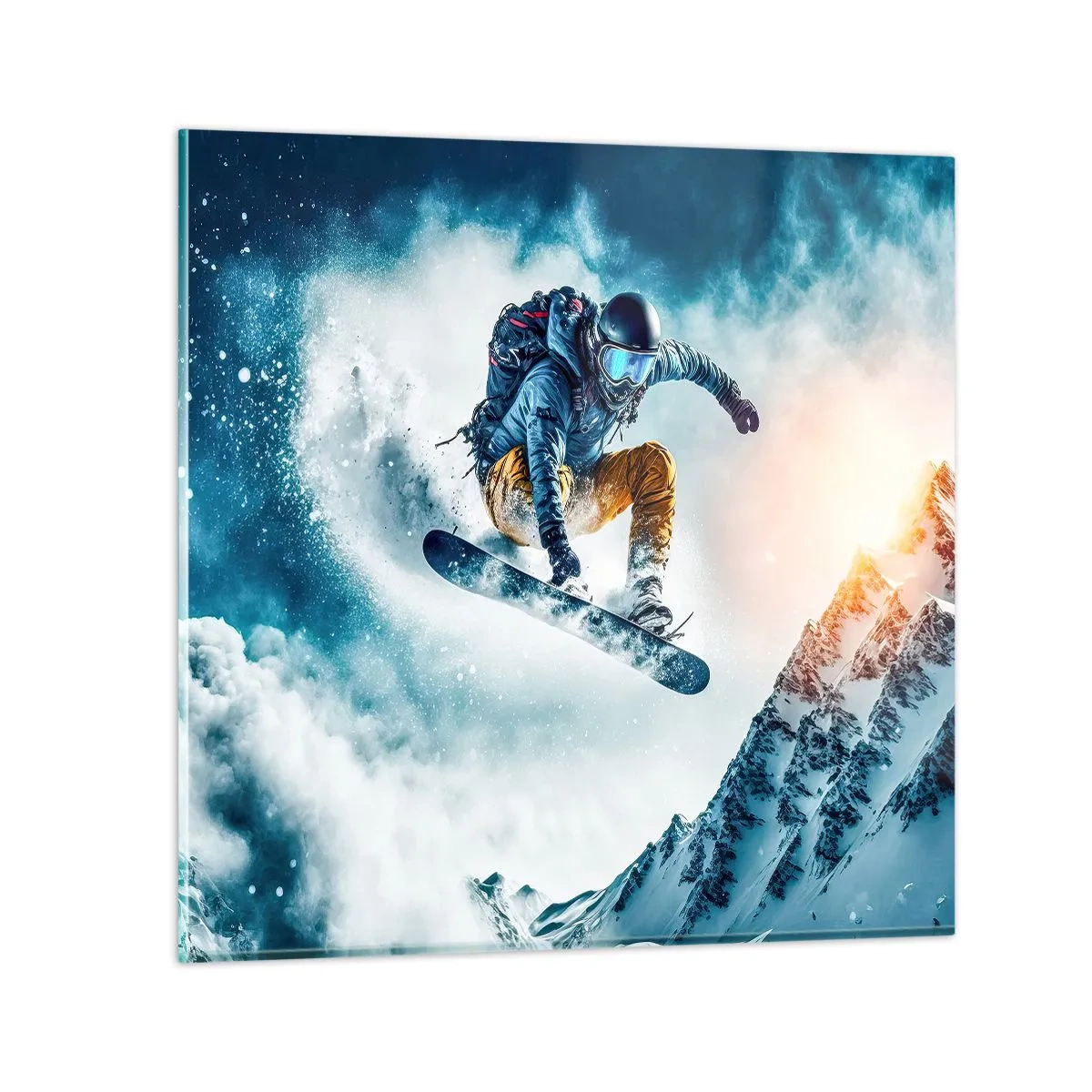 Billede på glas - Ekstreme følelser - 50x50 cm