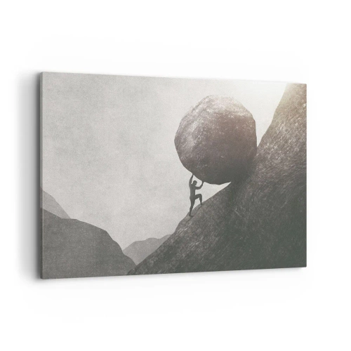 Lærredstryk - Billede på lærred - Jeg tror mod al forventning - 100x70 cm