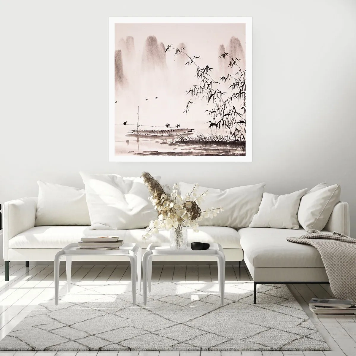 Plakat - Stilhed i rismarkerne - 30x30 cm