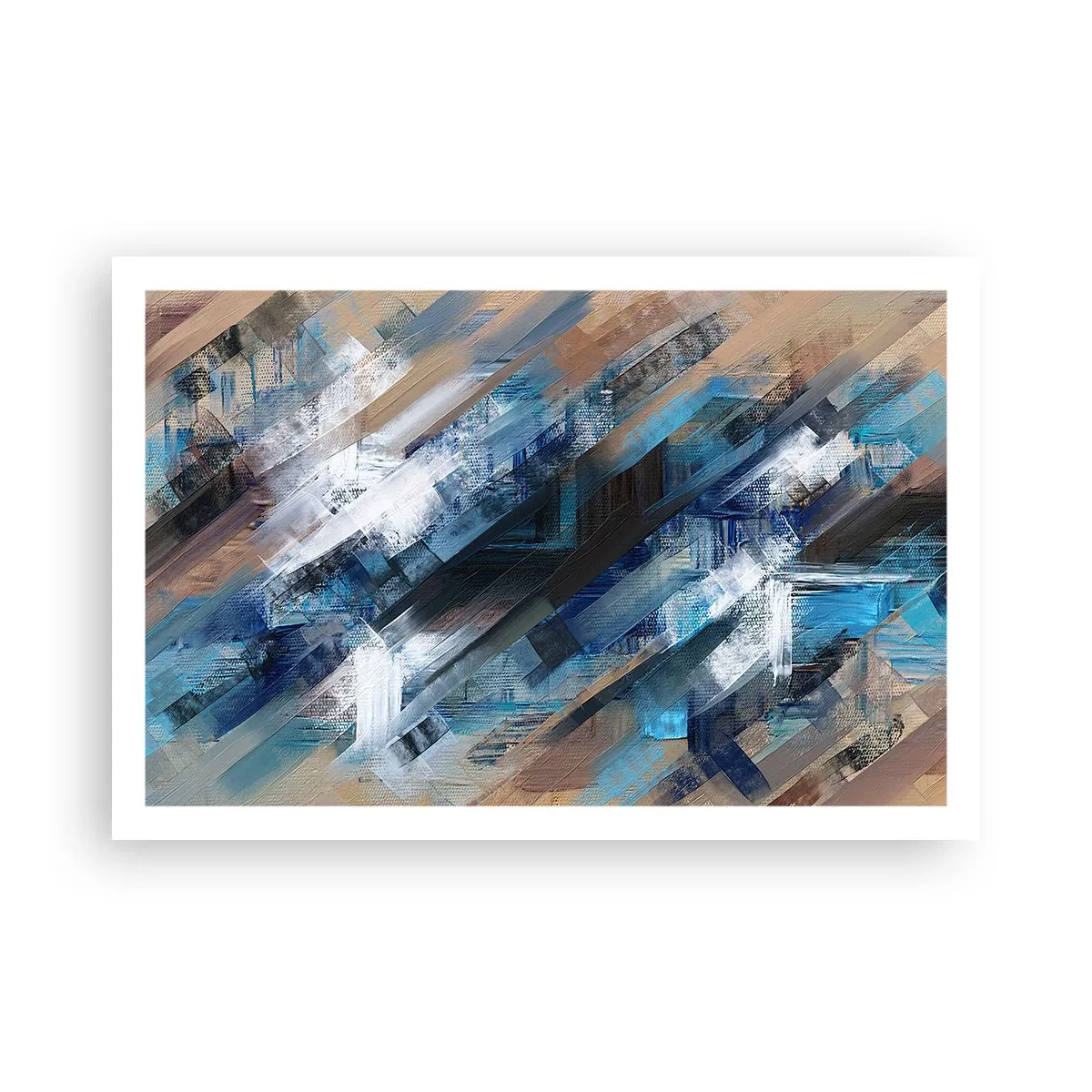 Plakat - På en blå skråning - 91x61 cm