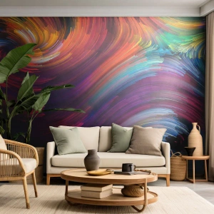 Fototapet Selvklæbende Deluxe Sticker - Begyndelsen på en ny verden - Abstraktion, Stykke, Moderne mønster - 150x105 cm