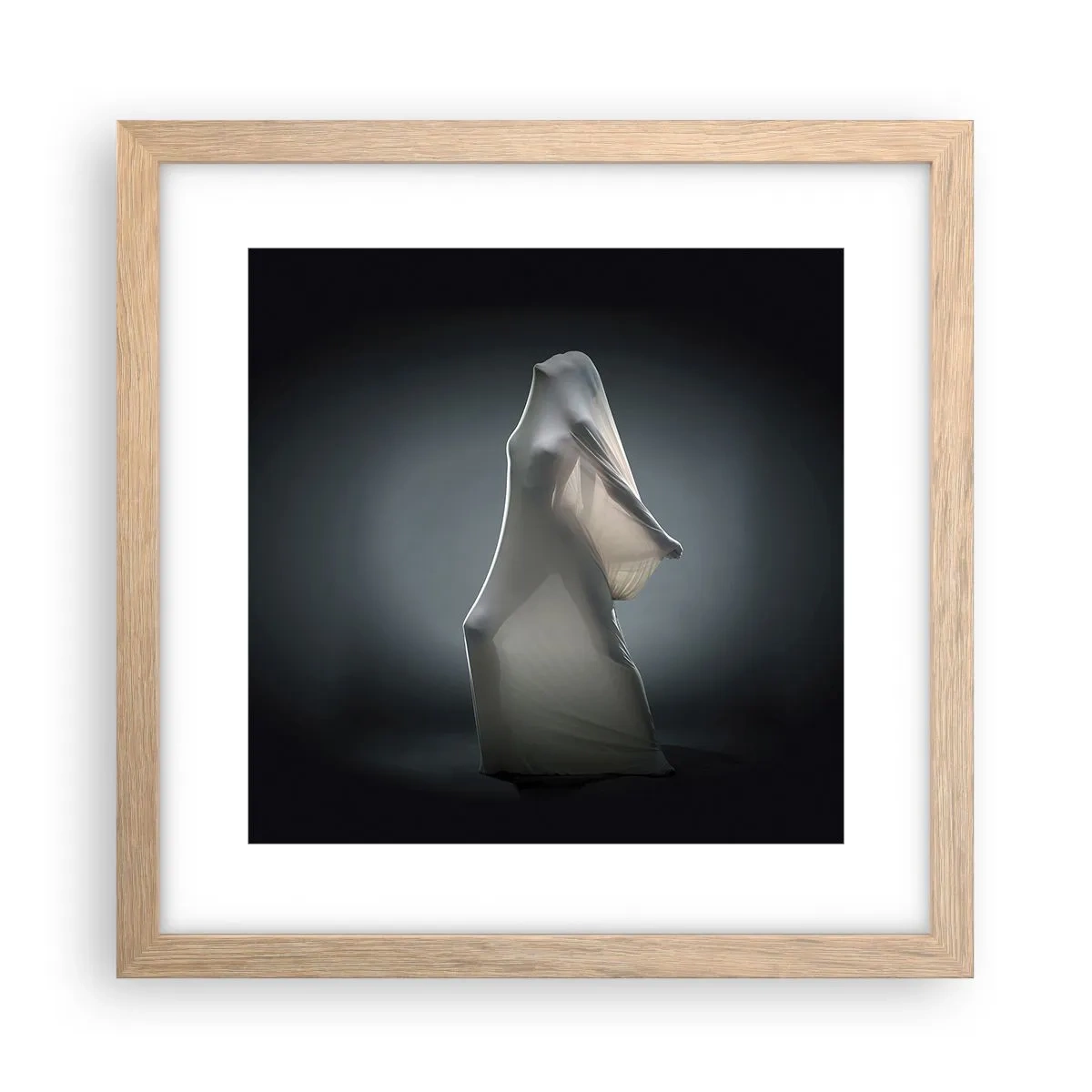 Plakat i ramme af lyst egetræ - Skjulte begær - 30x30 cm