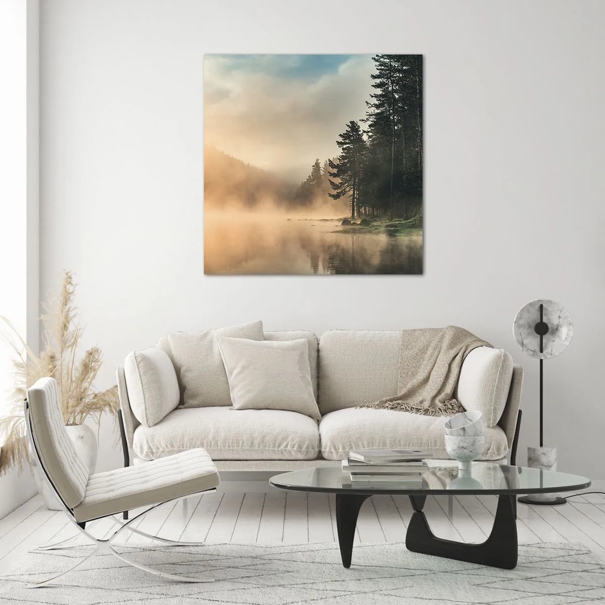 Billede på glas - En dags fødsel - 60x60 cm