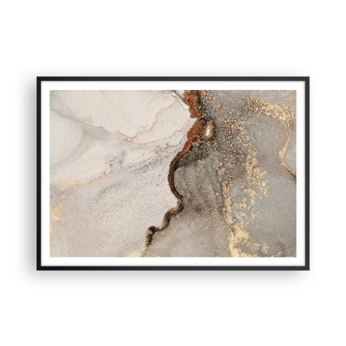 Plakat i sort ramme - På farvegrænsen - 100x70 cm