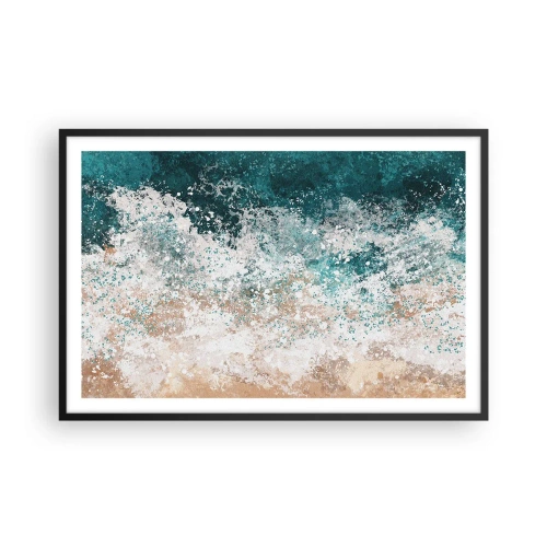 Plakat i sort ramme - Historier fra havet - 91x61 cm