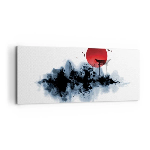 Lærredstryk - Billede på lærred - Et japansk synspunkt - 100x40 cm