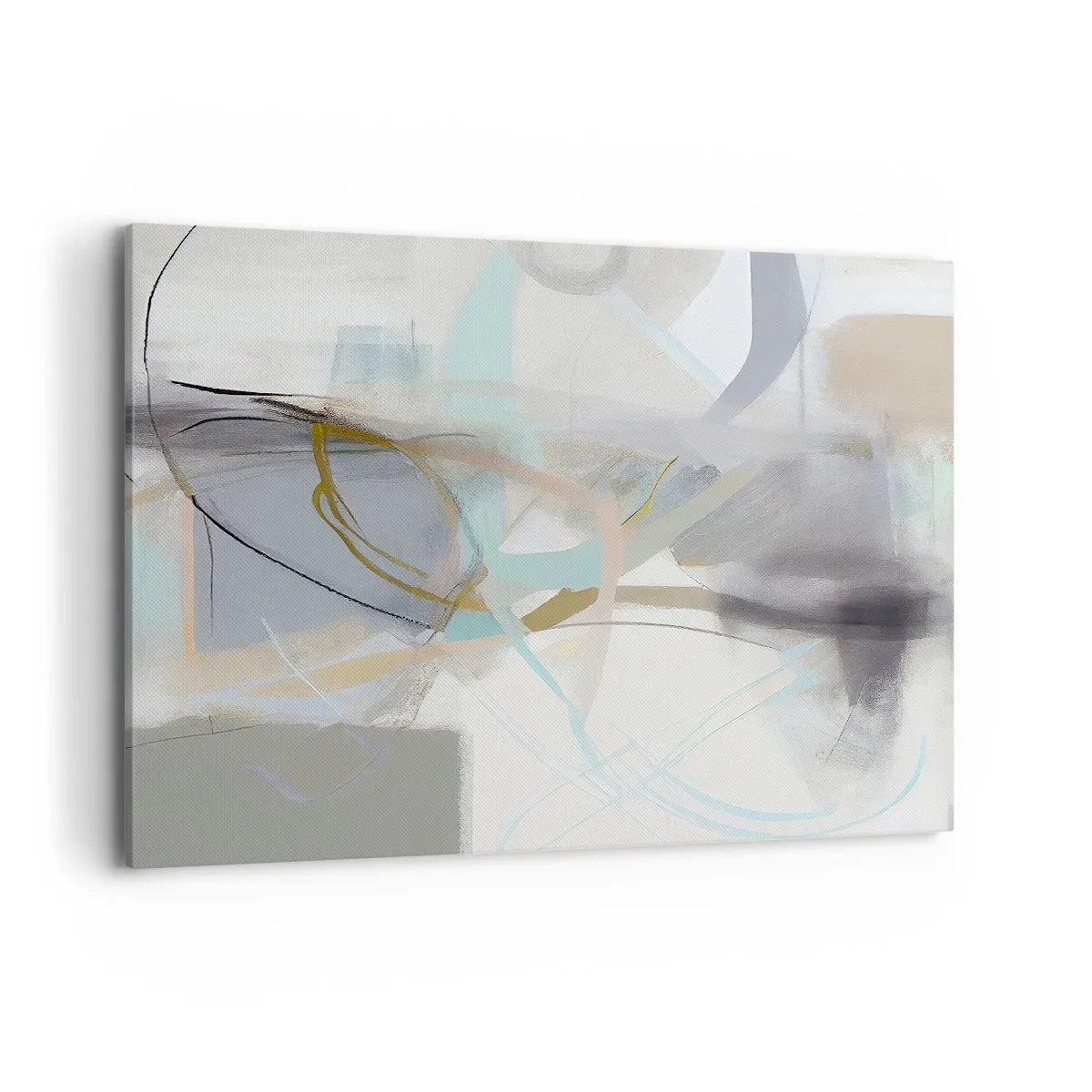 Lærredstryk - Billede på lærred - Tågeagtig abstraktion - 120x80 cm