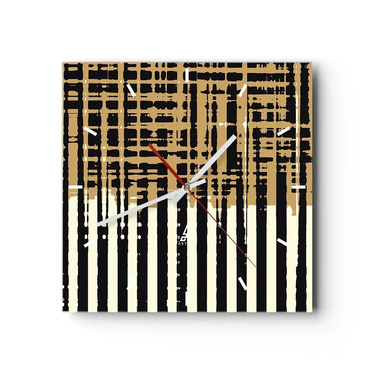 Vægur, Uret - Arkitektonisk abstraktion - 30x30 cm