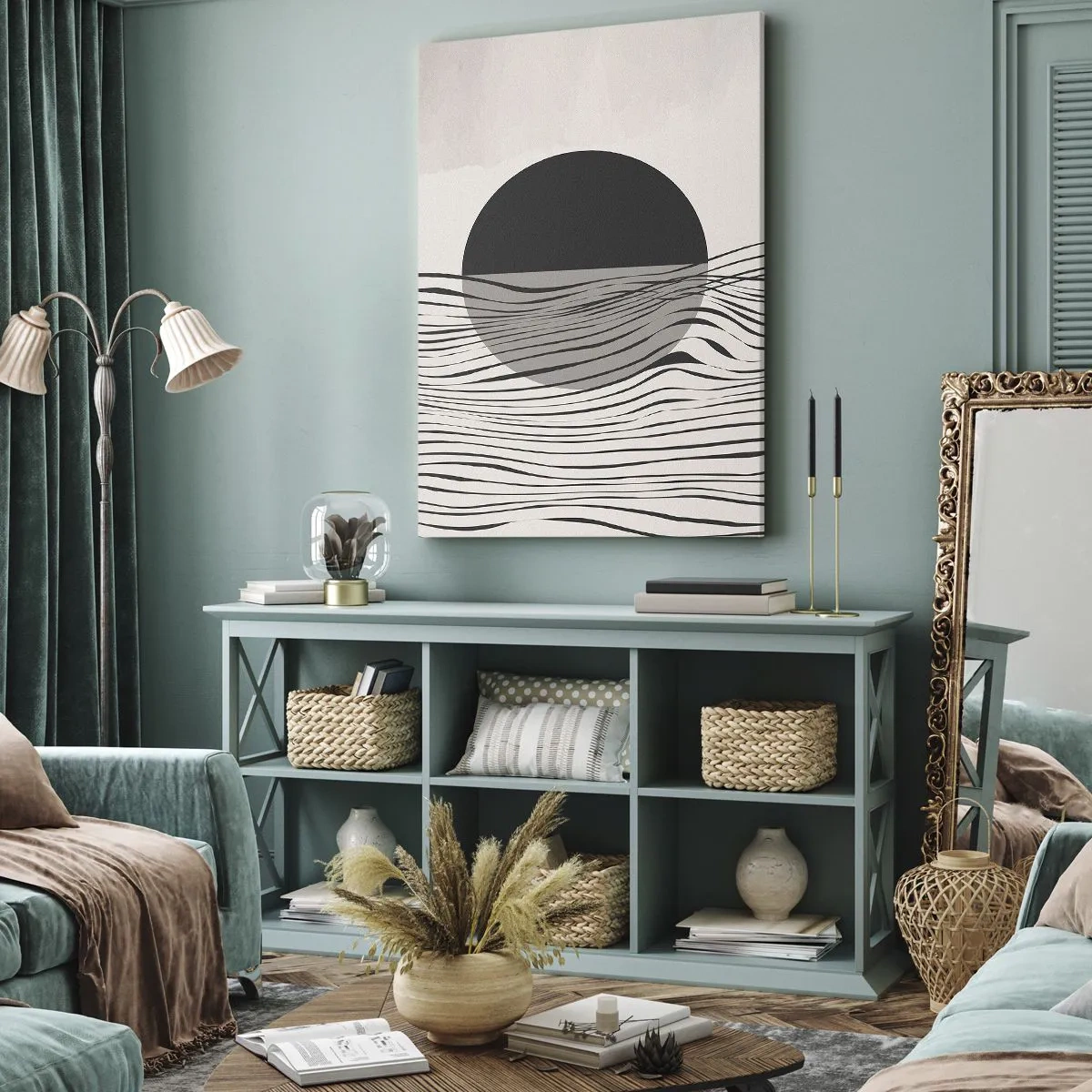 Lærredstryk - Billede på lærred - Halvkomposition - 70x100 cm