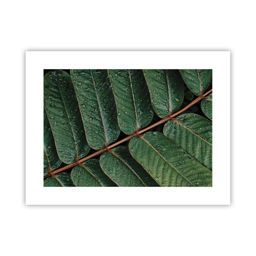 Plakat - I en grøn rytme - 40x30 cm