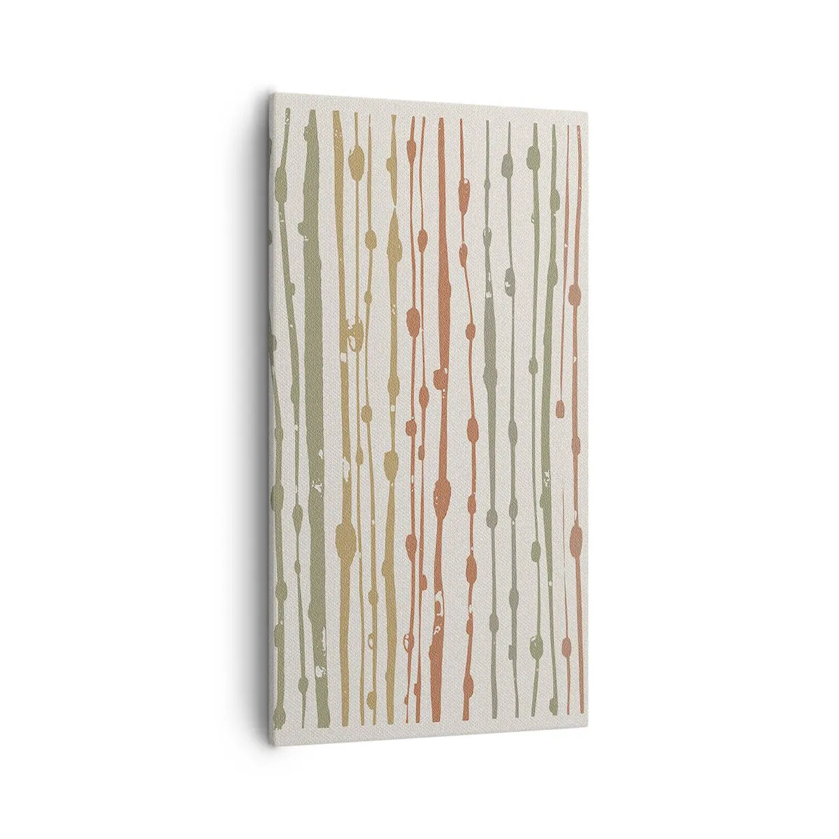 Lærredstryk - Billede på lærred - Musikalsk farvenotation - 55x100 cm