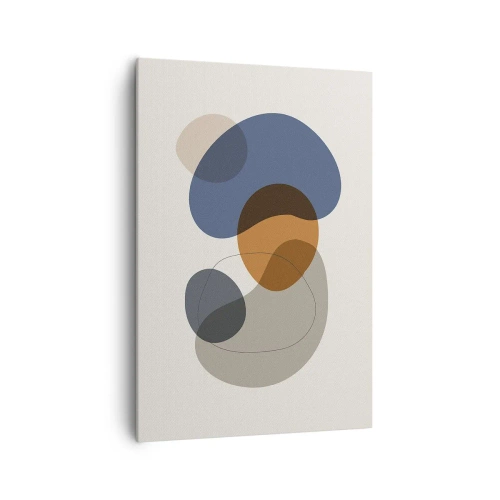 Lærredstryk - Billede på lærred - Dråber af farve - 70x100 cm