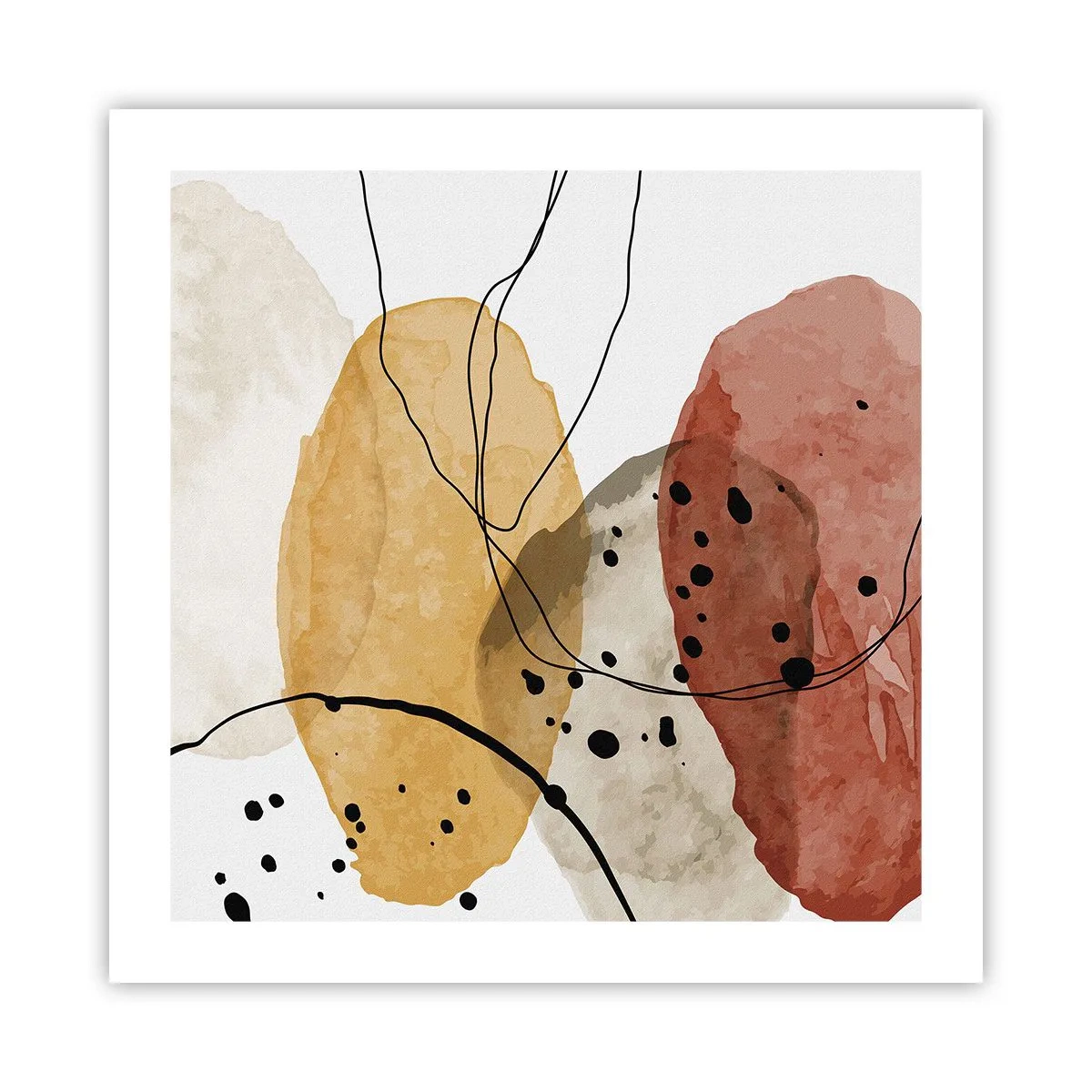 Plakat - Som lys, klar luft - 50x50 cm