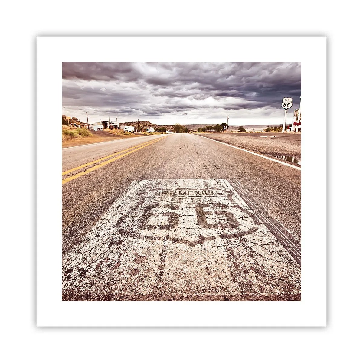 Plakat - Mother Road - amerikansk legende - 40x40 cm