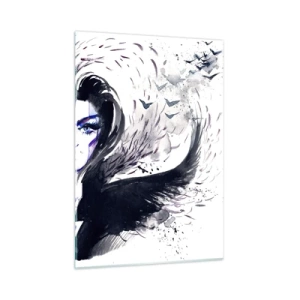 Billede på glas - Dæmonisk og smuk - 50x70 cm