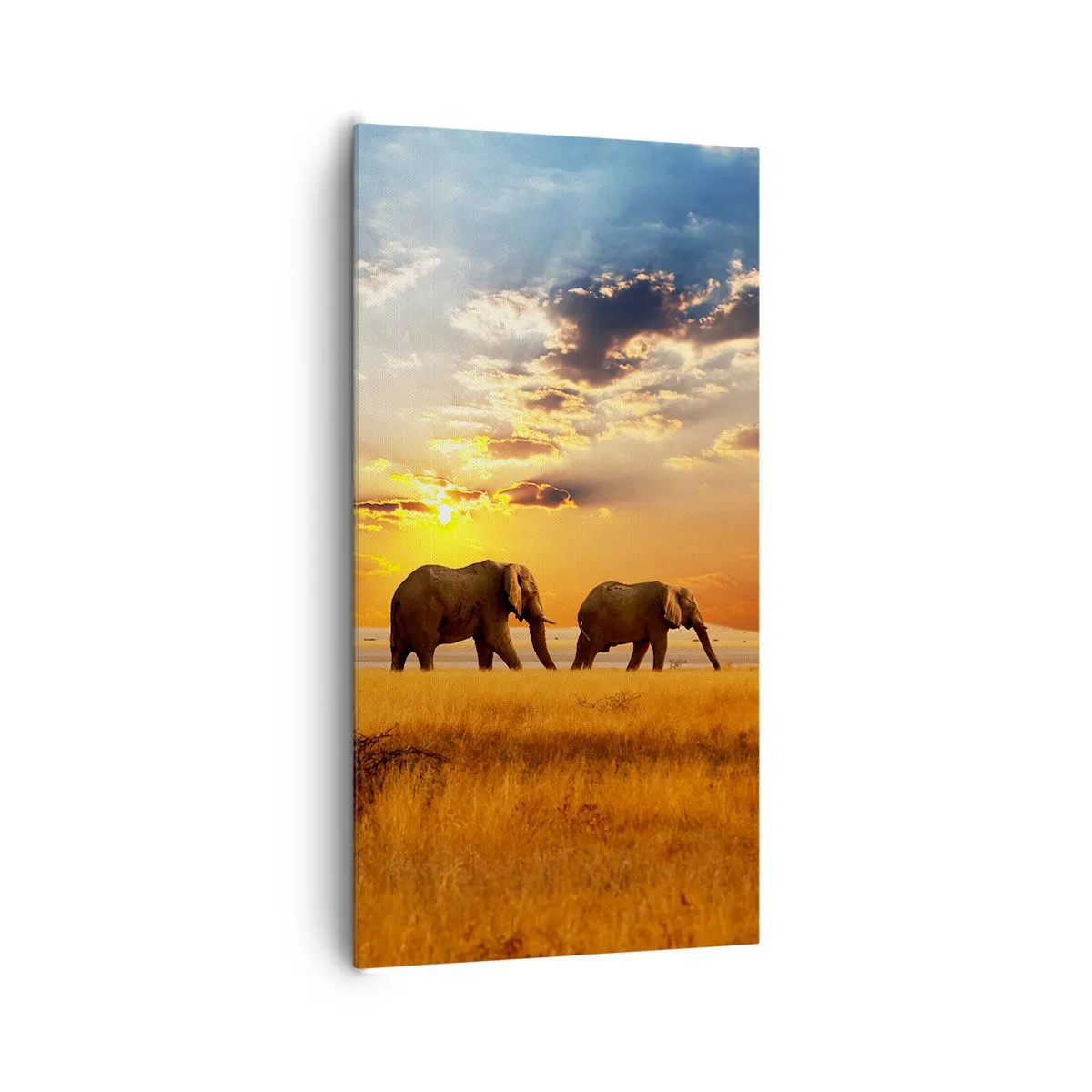 Lærredstryk - Billede på lærred - Familievandring - 65x120 cm