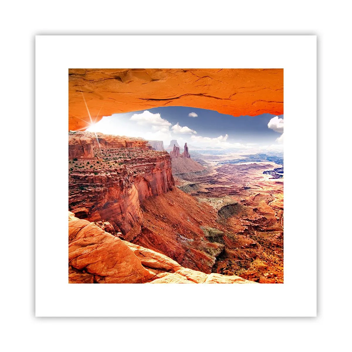 Plakat - Udskåret af naturen selv - 30x30 cm