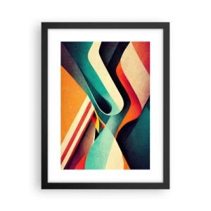 Plakat i sort ramme - Intens komposition - 30x40 cm